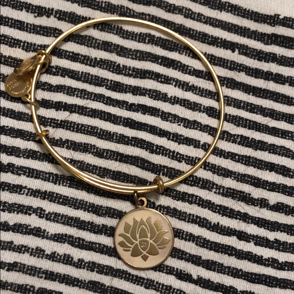 Alex and Ani lotus bracelet